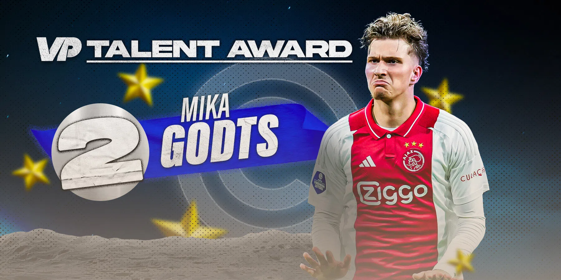 VP Talent Award 2024: zilver voor Ajax-dribbelkoning Godts