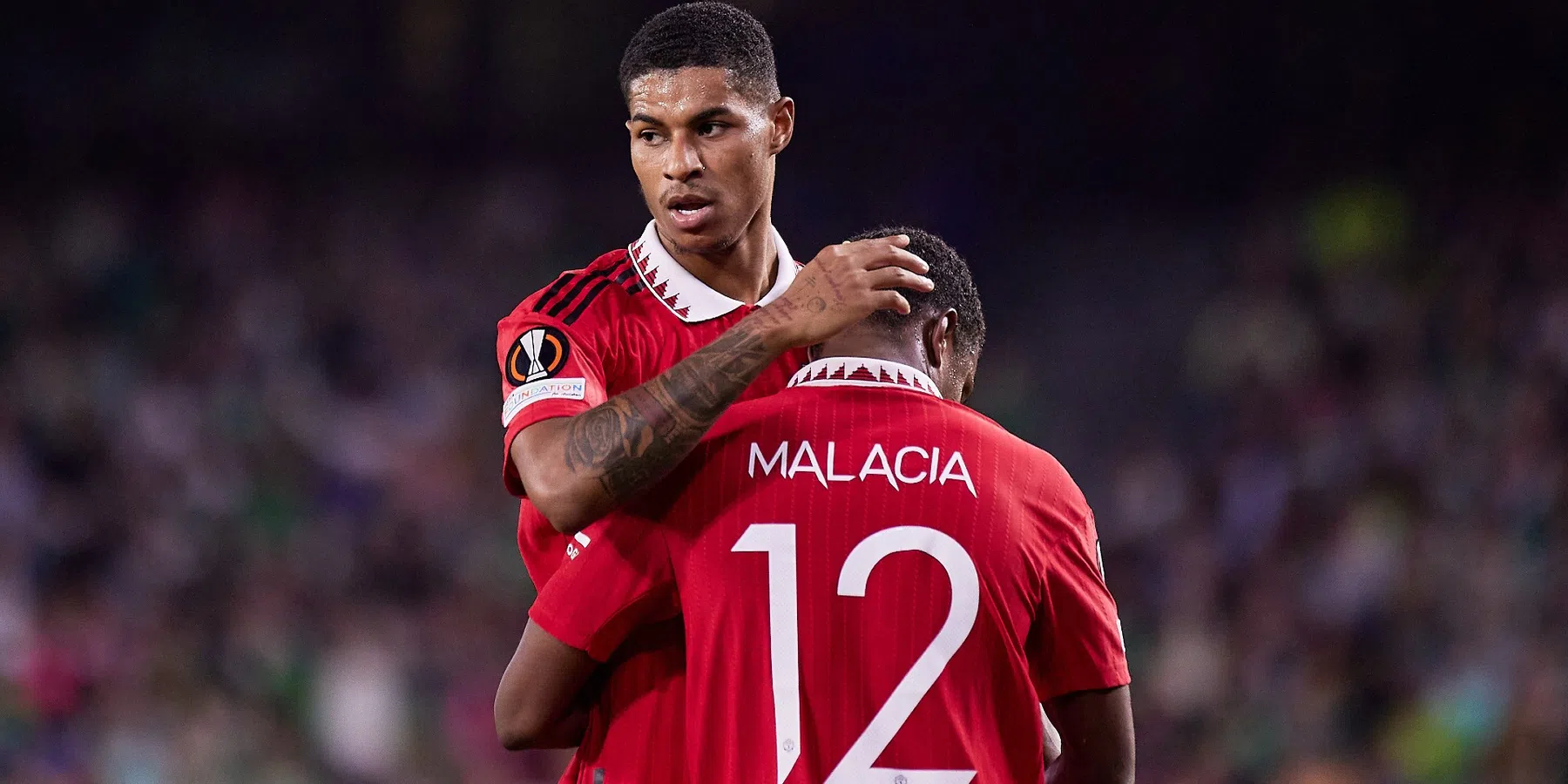 Malacia en Rashford niet bij selectie van Man United