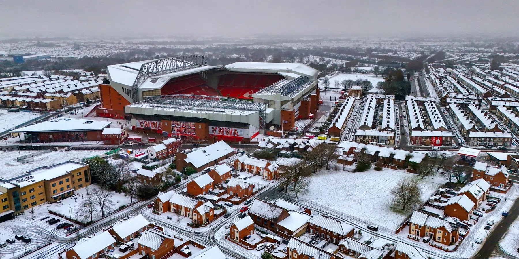 Groen licht uit Engeland: Liverpool - United gaat door ondanks sneeuwval