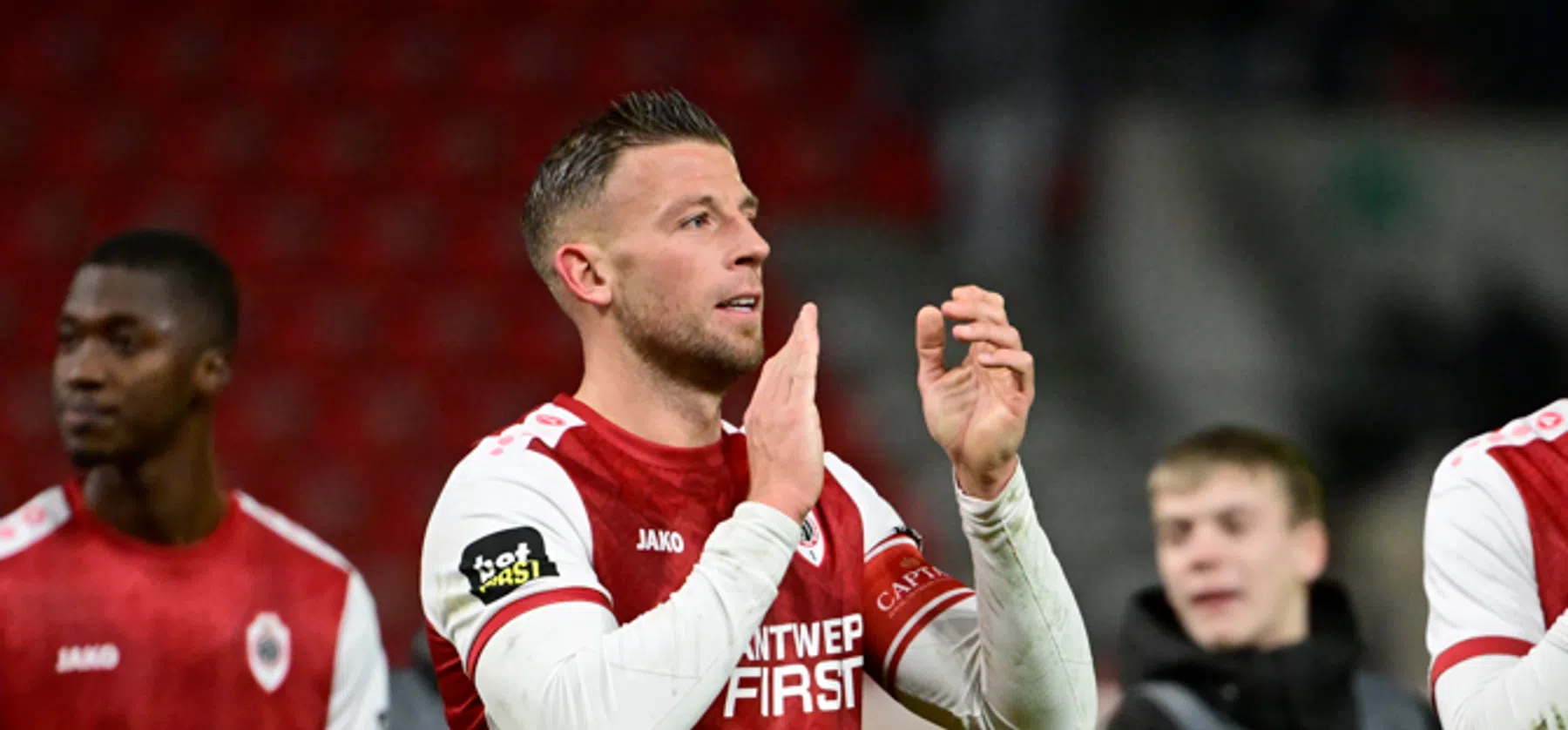 Toby Alderweireld na de ruime zege van Antwerp tegen Union in Croky Cup