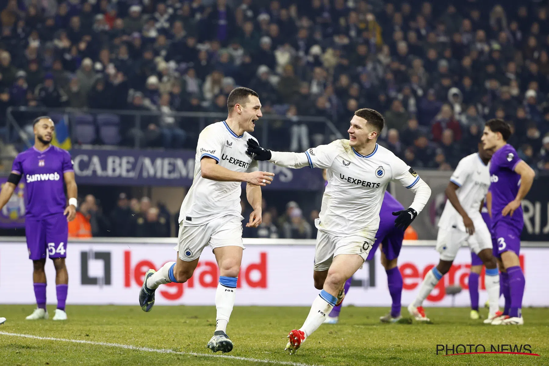 Club Brugge wint op bezoek bij RSC Anderlecht 