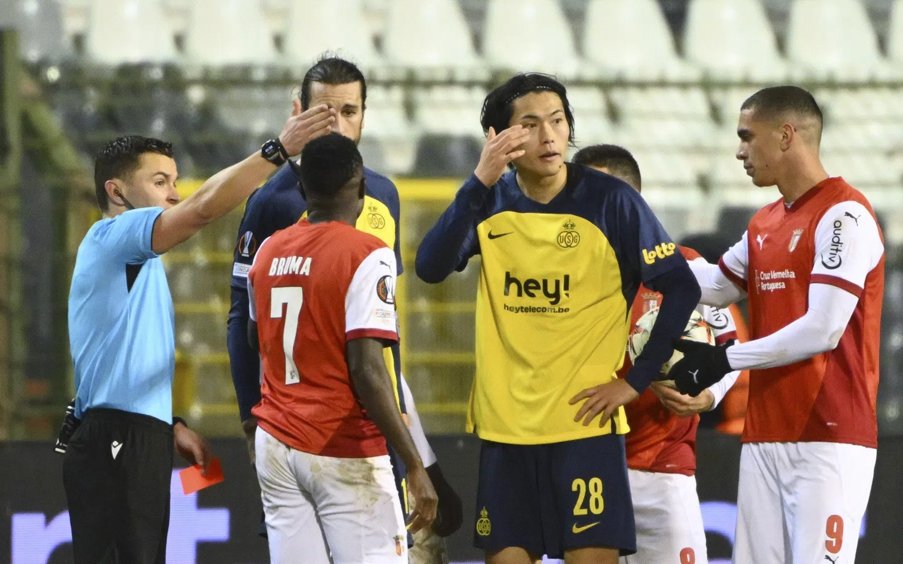 Union-Braga in Europa League liep na affluiten helemaal uit de hand