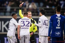 Thumbnail for article: Gent wint nipt van tiental Anderlecht na blunder Kikkenborg en dubieuze rode kaart