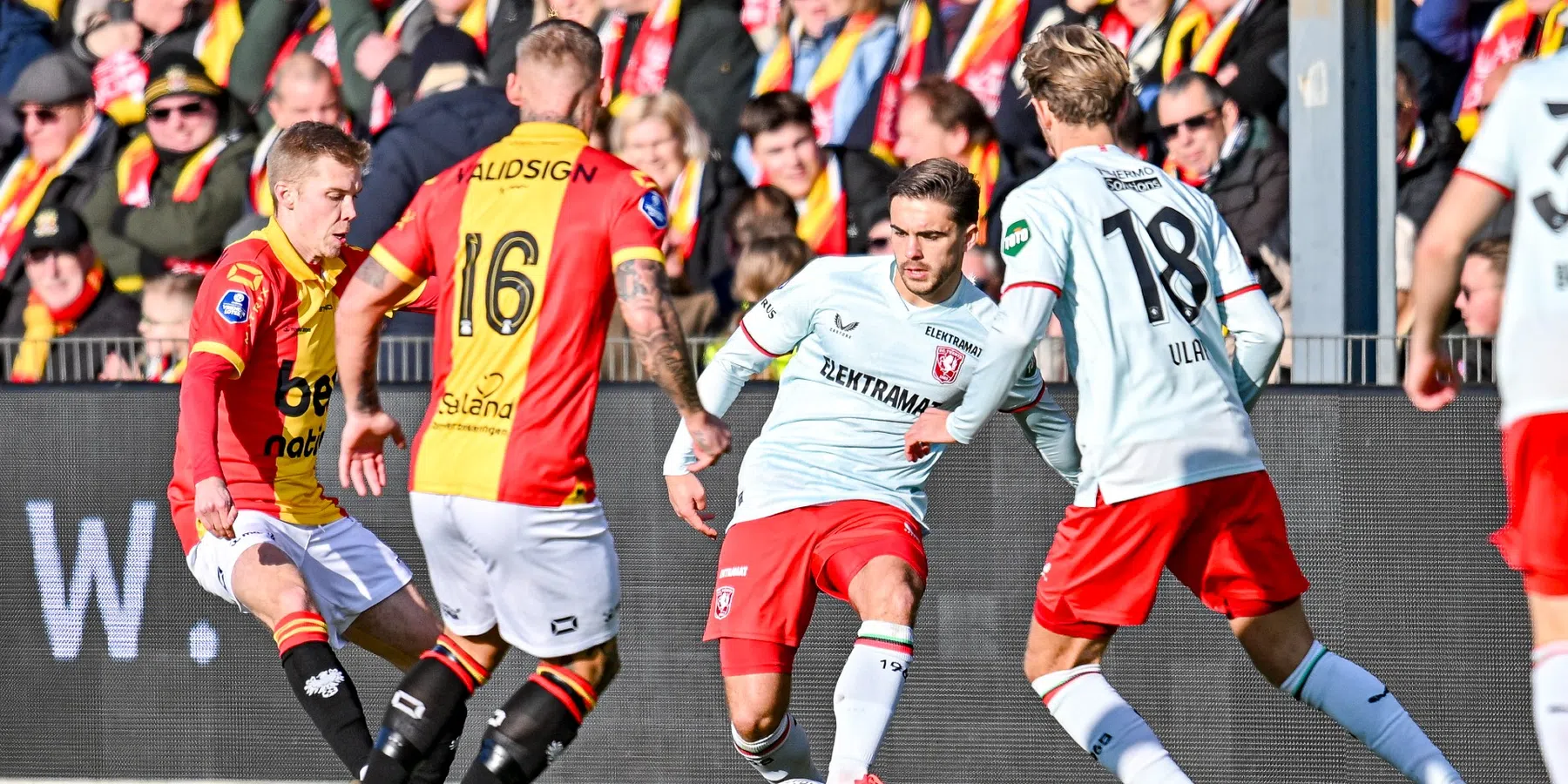 Twente speelt gelijk in zwaar duel met Go Ahead