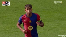 Thumbnail for article: Buitenaards: Lamine Yamal speelt zes (!) tegenstanders uit met één dribbel