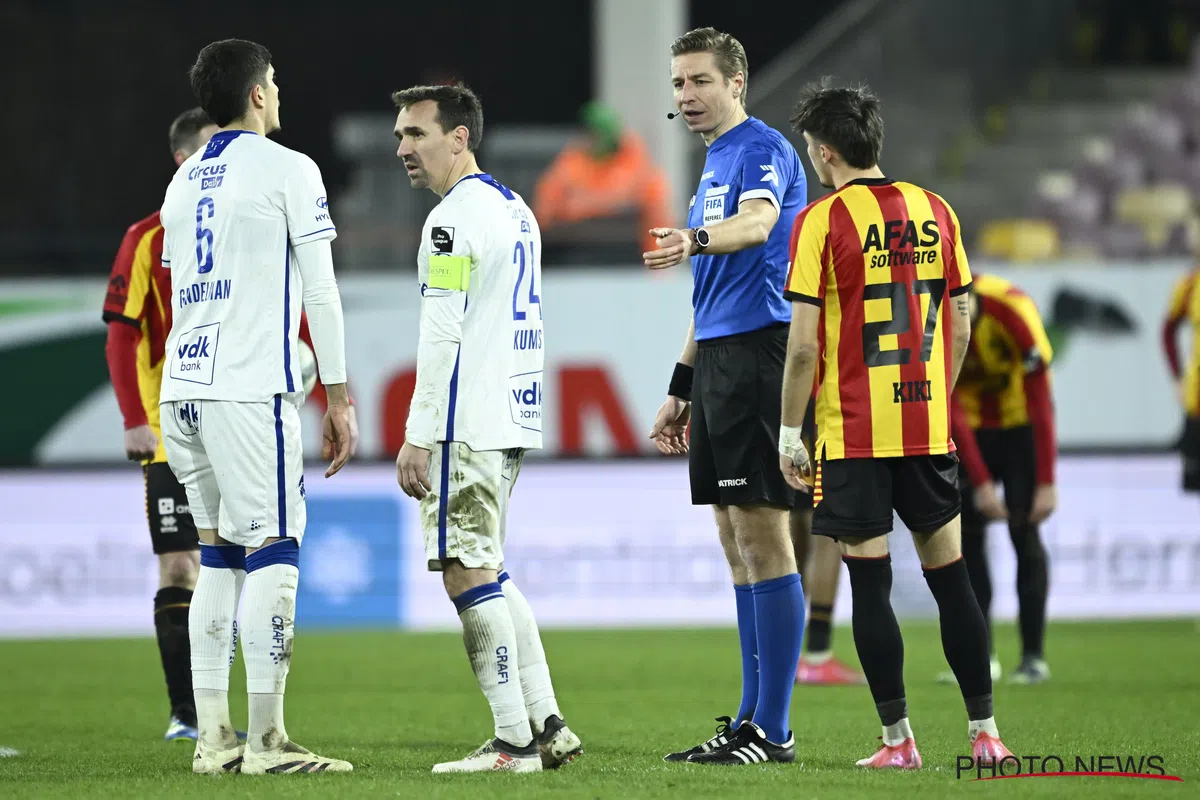 Lardot ziet VAR in de fout gaan tijdens KV Mechelen -KAA Gent: "De technologie is een probleem"