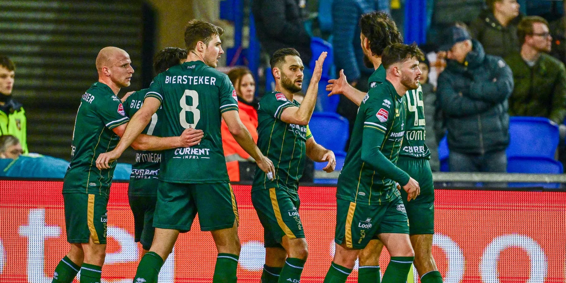 Excelsior en ADO worstelen zich naar overwinning, Dordrecht swingt