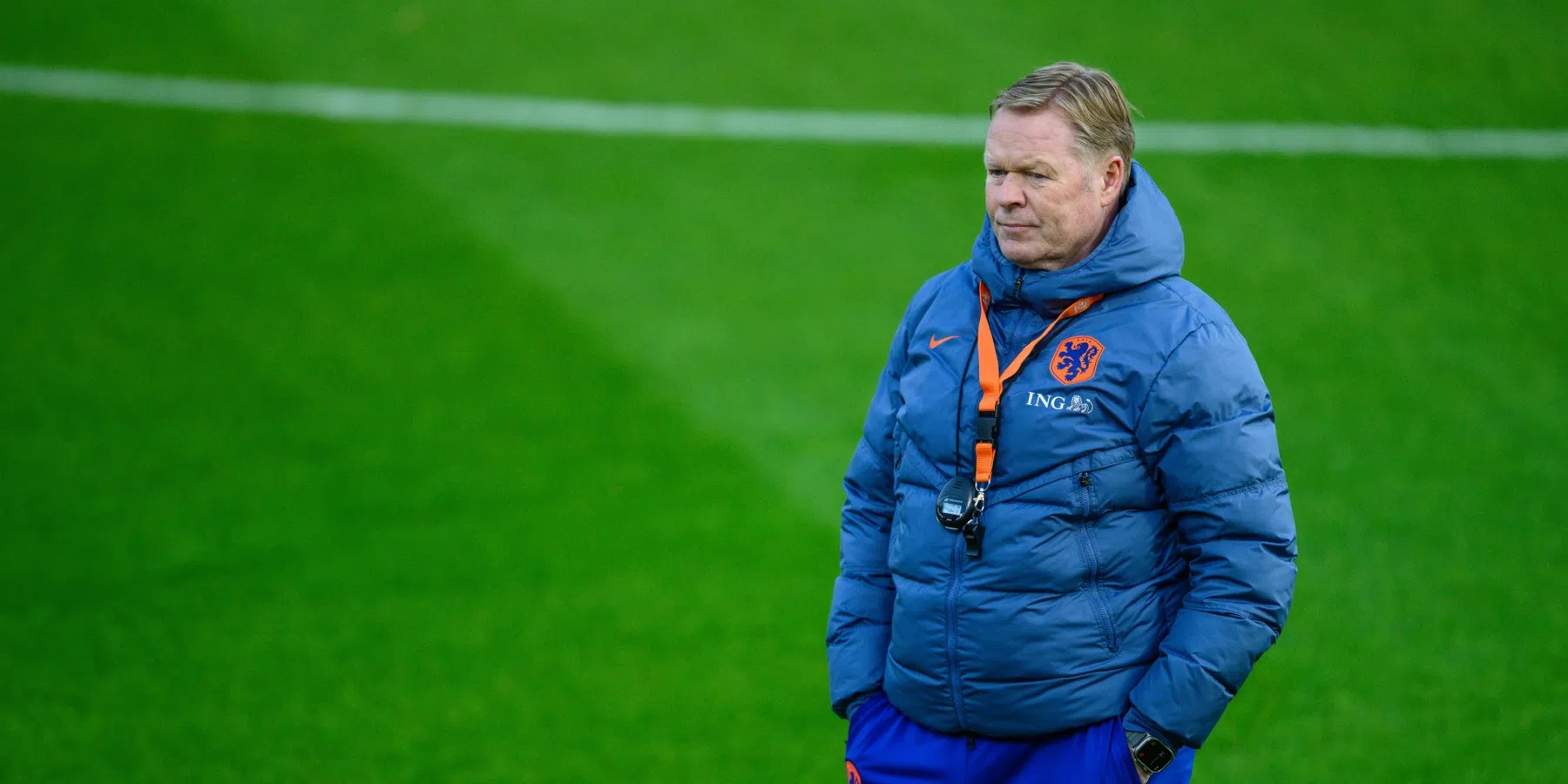 Koeman lacht na vraag over WK-kwalificatie van Nederlands elftal