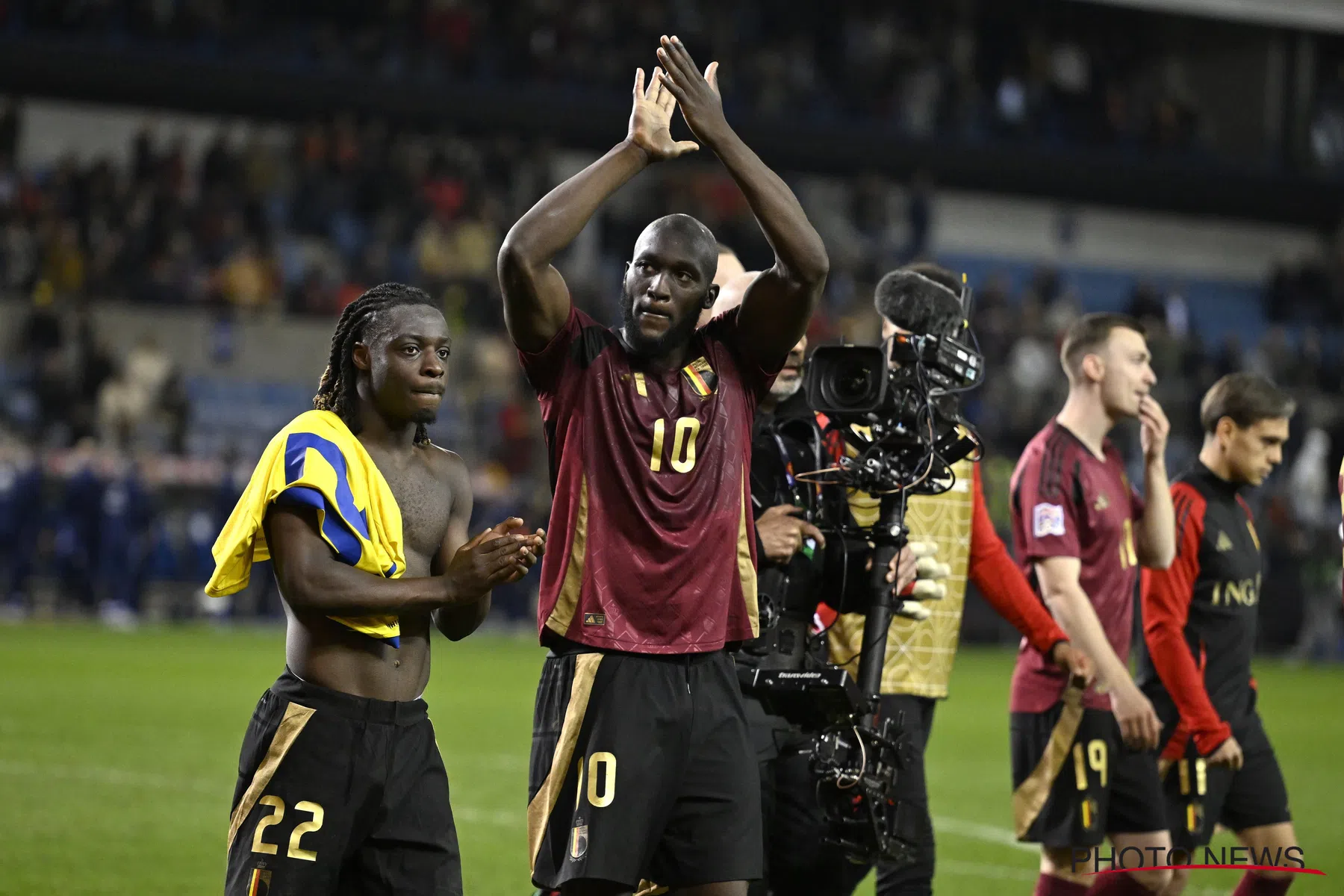 Romelu Lukaku dankt Jean Kindermans na overwinning Rode Duivels