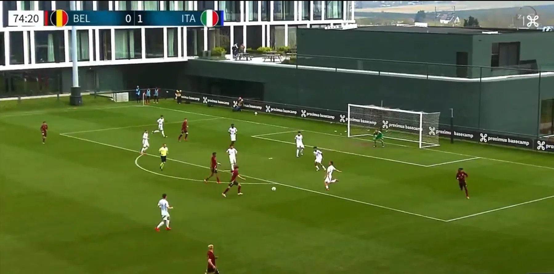 Lucas Delorge (Club Brugge) scoort knappe goal voor België U18