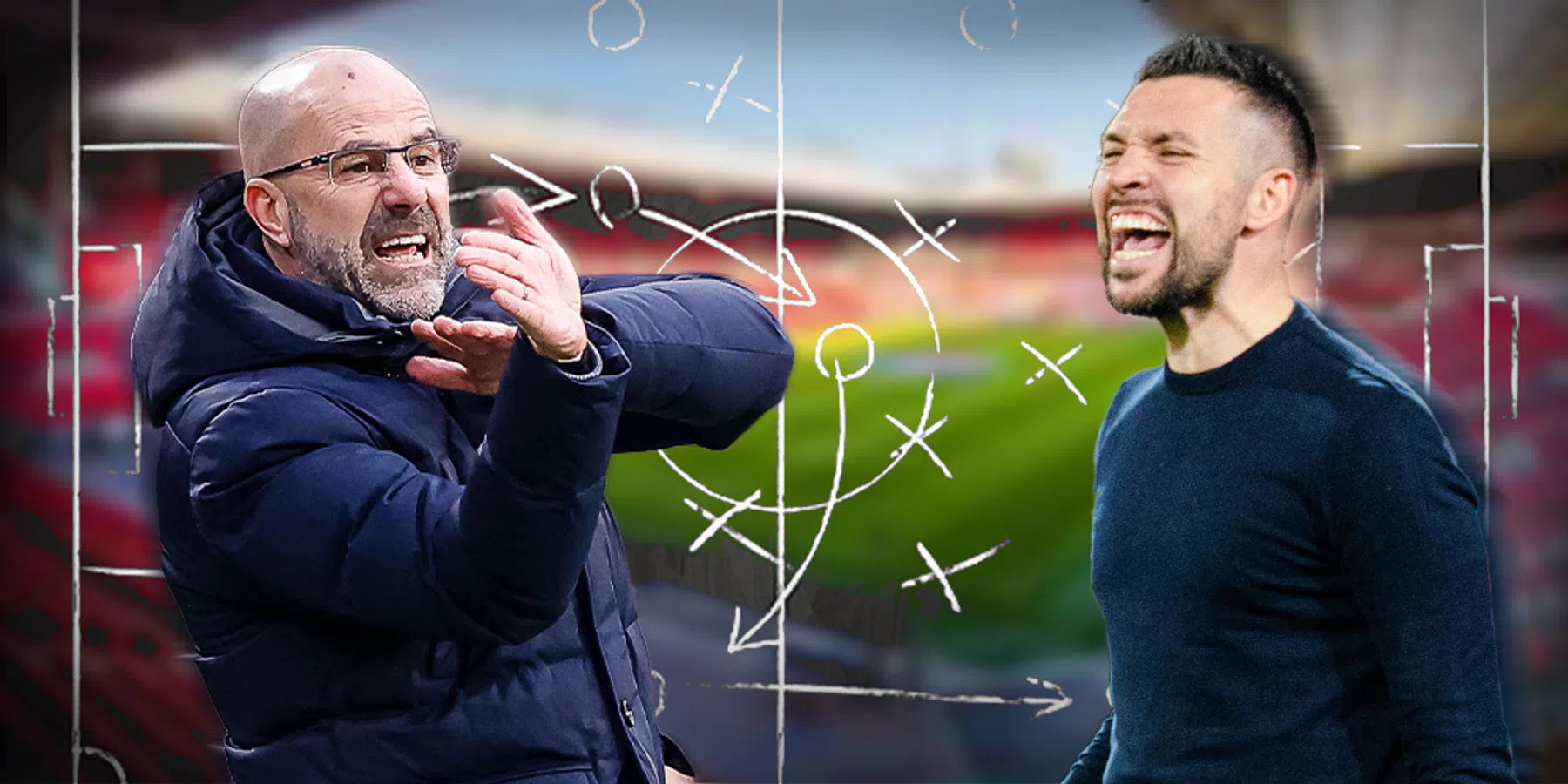 Bosz vs Farioli: hier liggen de kansen voor PSV en Ajax