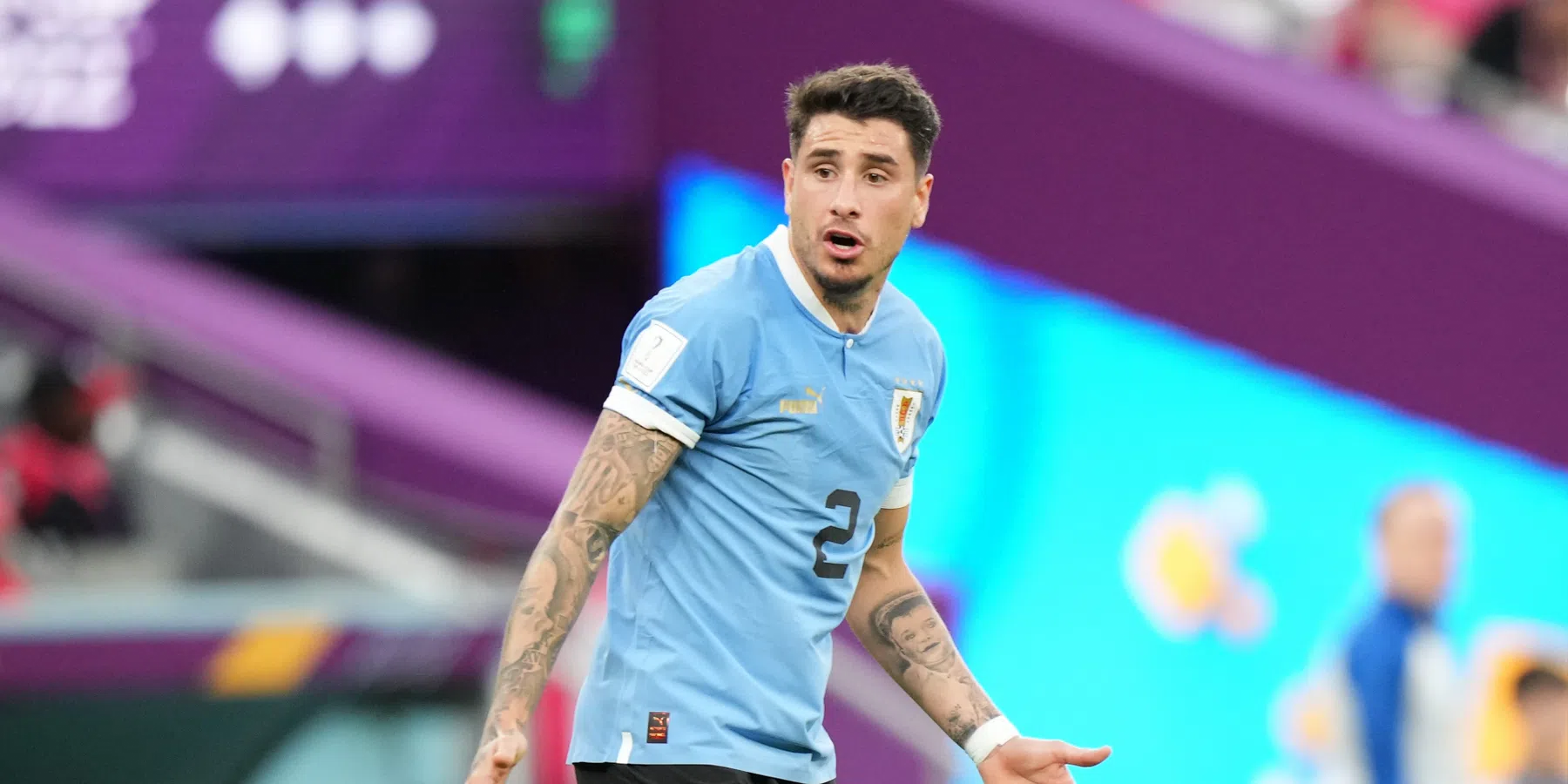 Giménez aan de zuurstof tijdens Bolivia - Uruguay