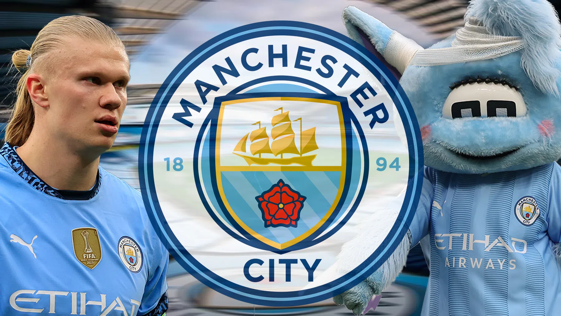 Manchester City-mascotte meldt mishandeling door Haaland