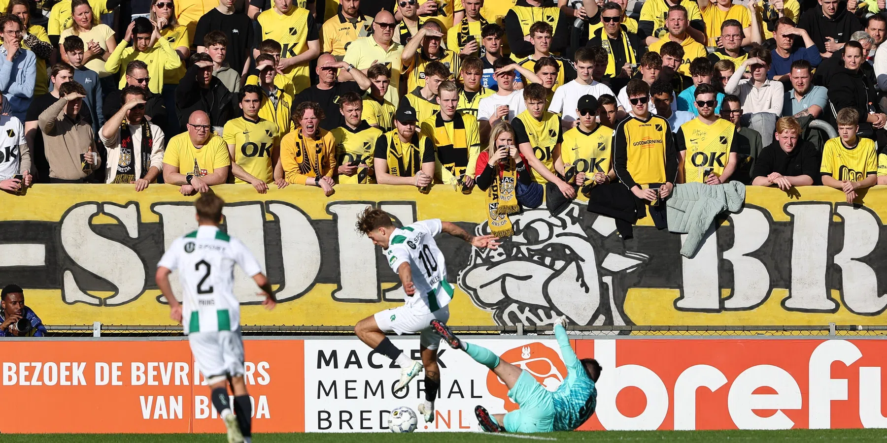 'Trommelrel' bij NAC - FC Groningen
