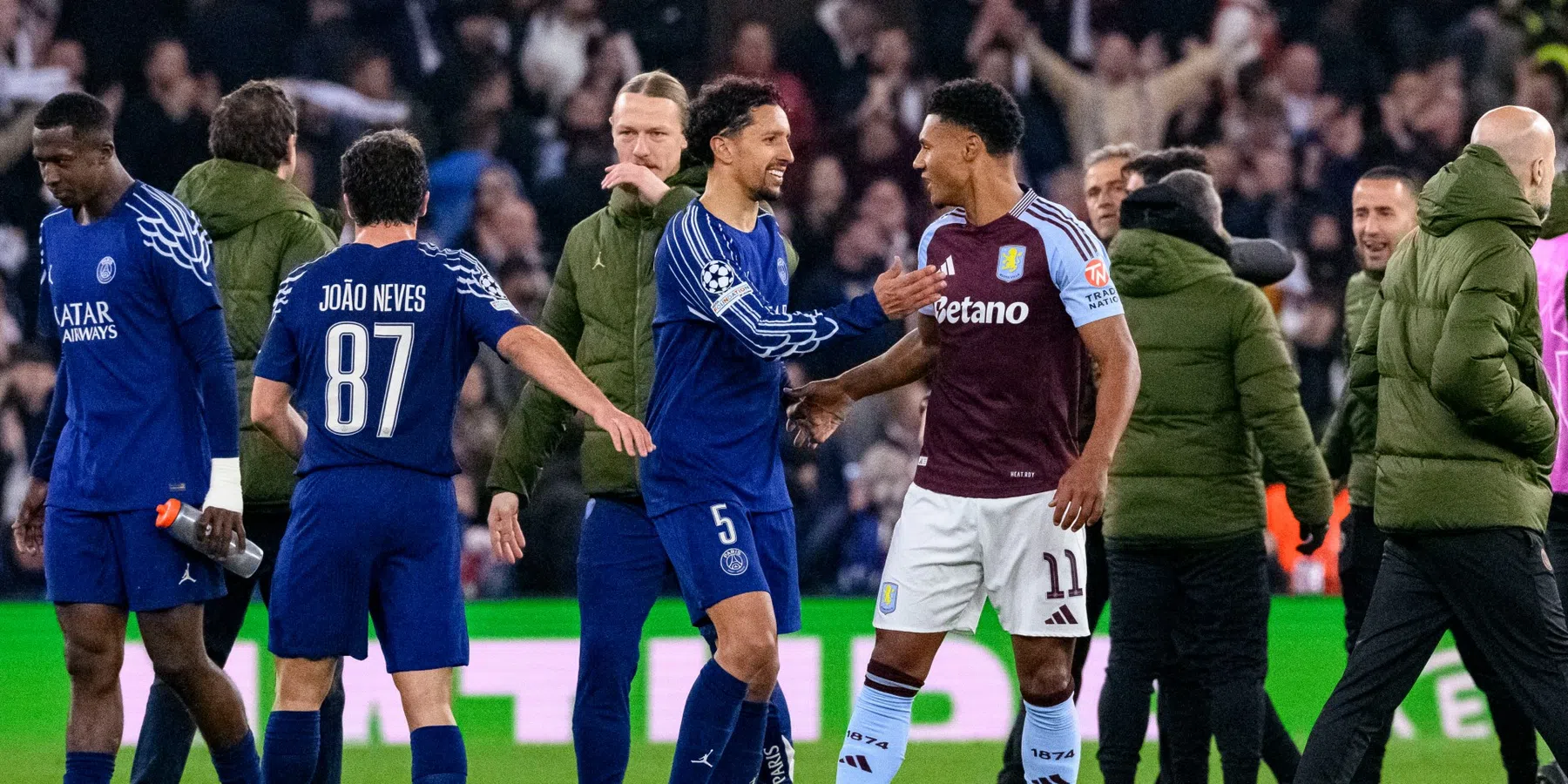 Britse pers roemt strijdlustig Aston Villa: 'Ze joegen PSG de stuipen op het lijf'