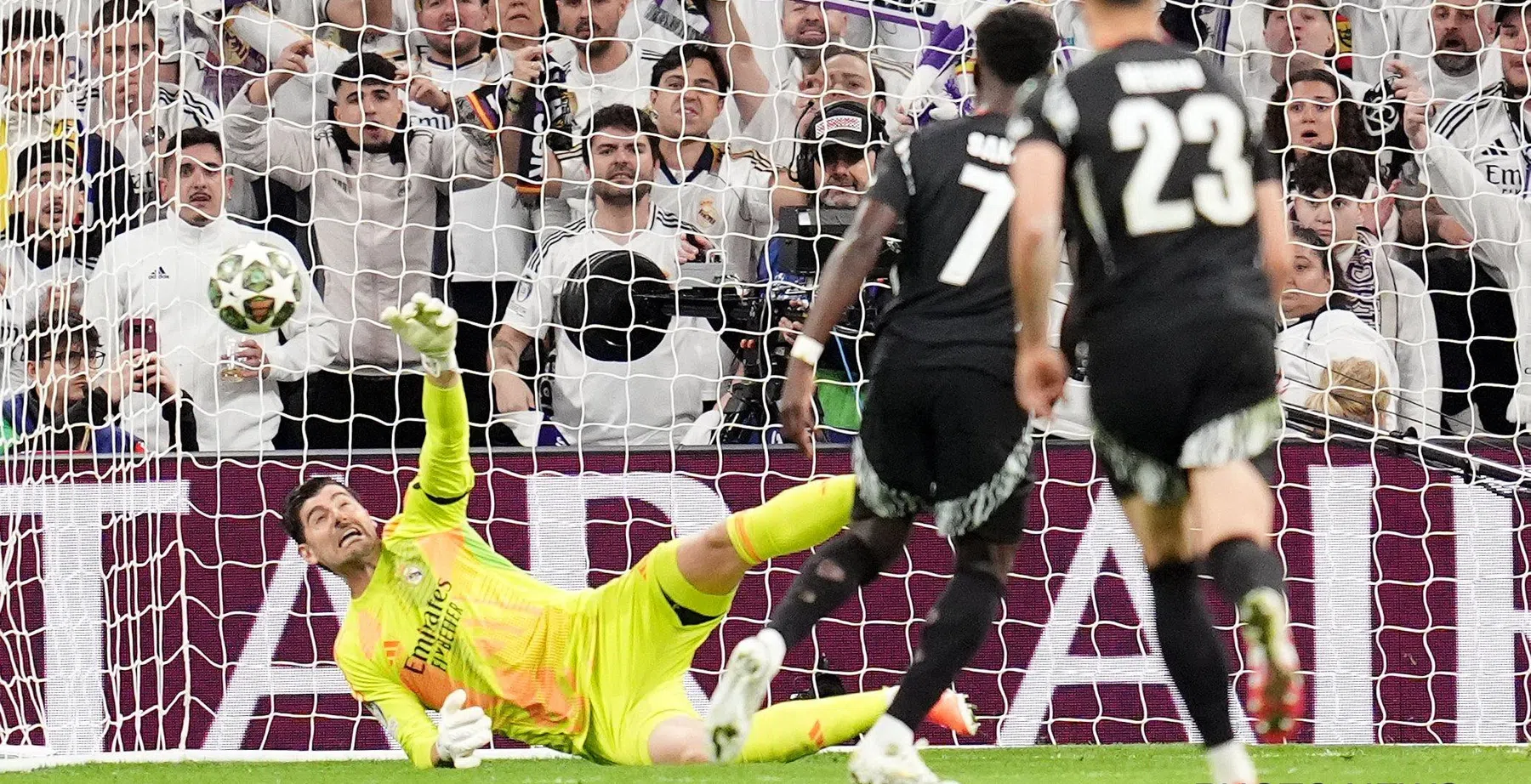 Courtois na de wedstrijd Real Madrid tegen Arsenal