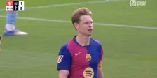 Pijnlijk moment voor Frenkie: Nederlander gaat in de fout in jubiluemduel Barça