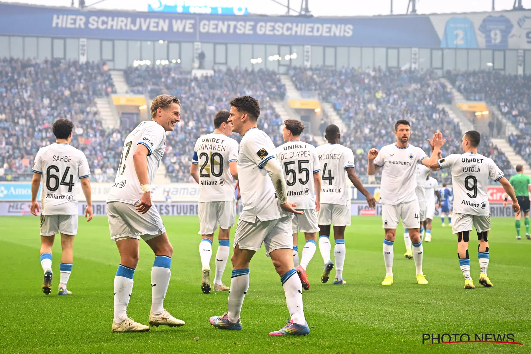 Club Brugge wint op bezoek bij KAA Gent