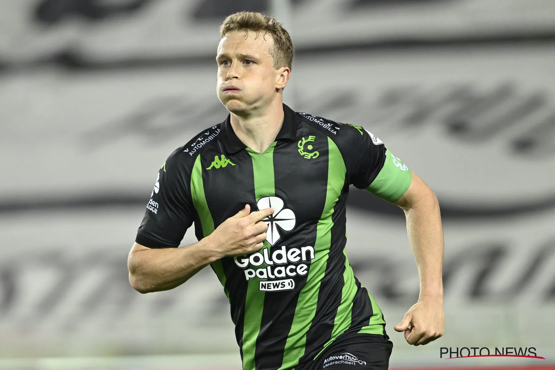 Thibo Somers (Cercle Brugge) na zege tegen STVV in Relegation Play-Offs