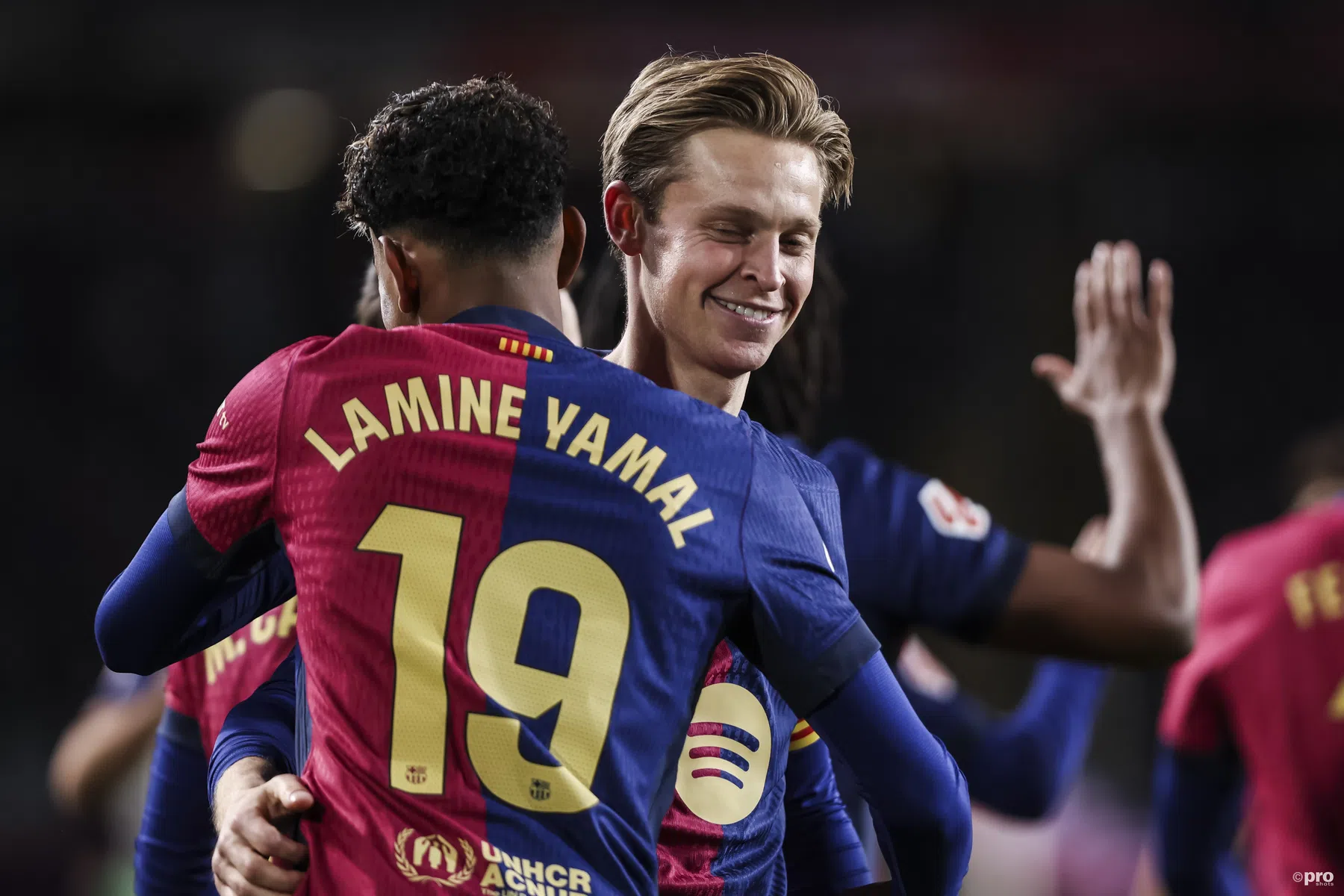 FC Barcelona-aanvaller Lamine Yamal looft Frenkie de Jong
