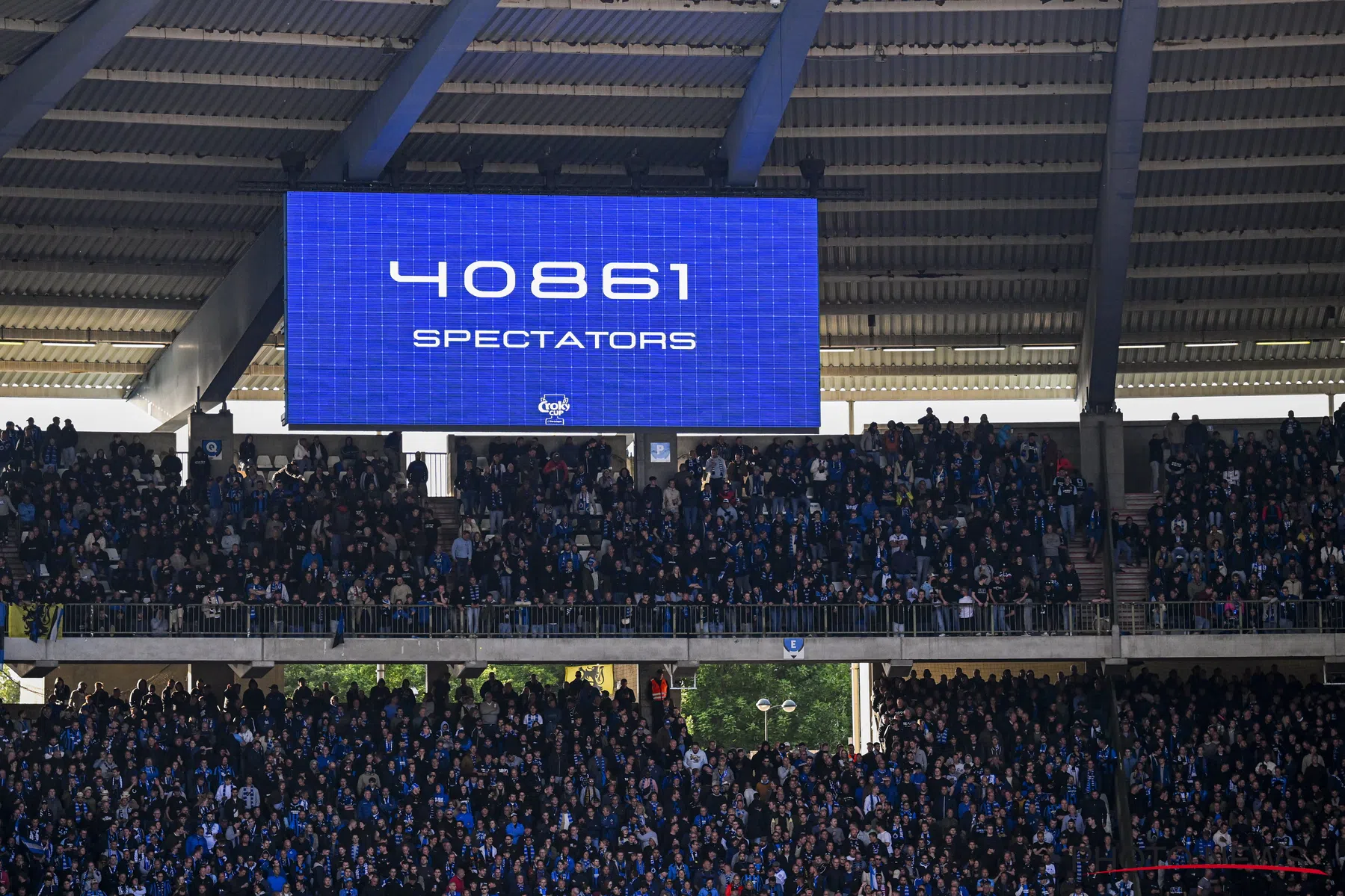 Veel schade aan Koning Boudewijnstadion na bekerfinale tussen Club Brugge en RSCA