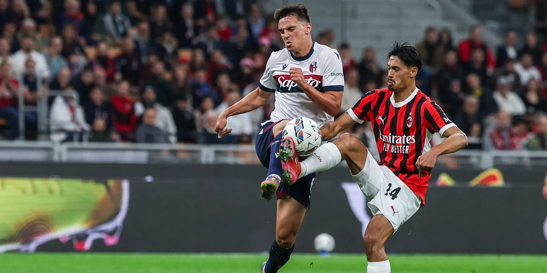 AC Milan mag blijven hopen op Europees voetbal na benauwde zege op Bologna