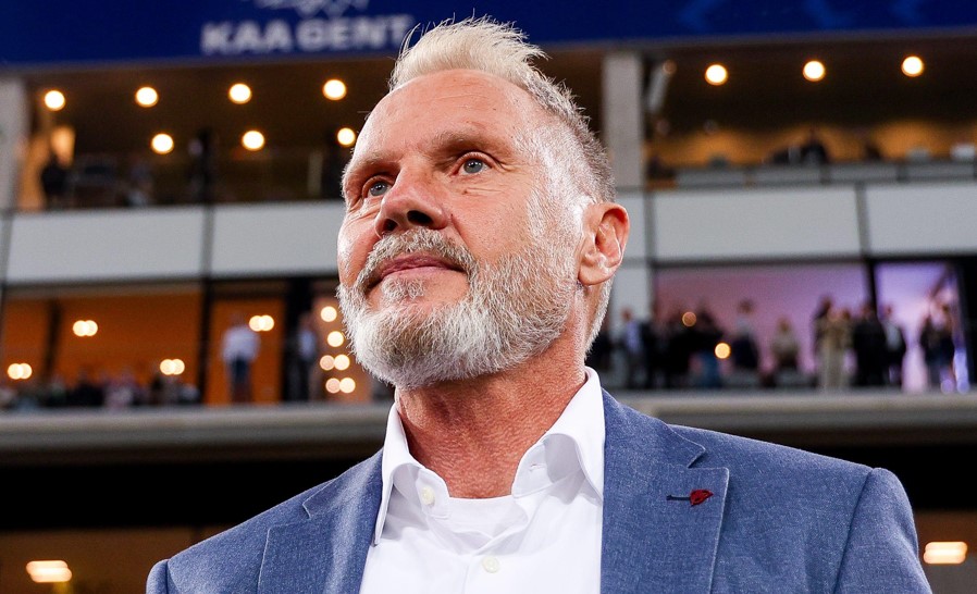 Thorsten Fink voor KRC Genk - Club Brugge in Champions' Play-offs