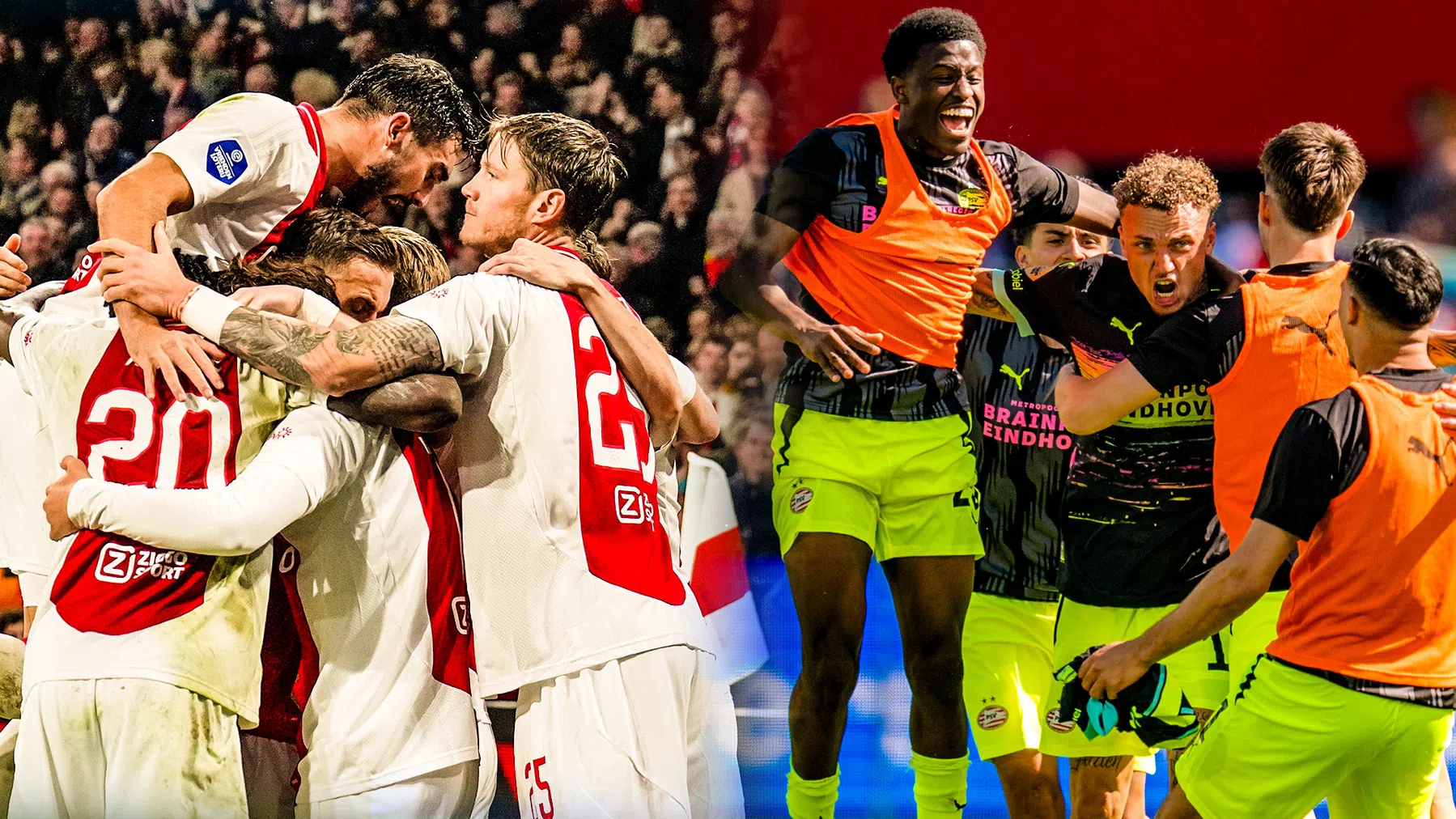 Dit zijn alle scenario's voor titelstrijd tussen Ajax en PSV