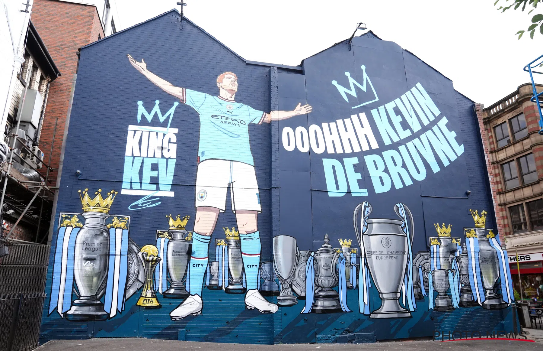 Muurschildering Kevin de Bruyne na vertrek bij Manchester City alweer verdwenen