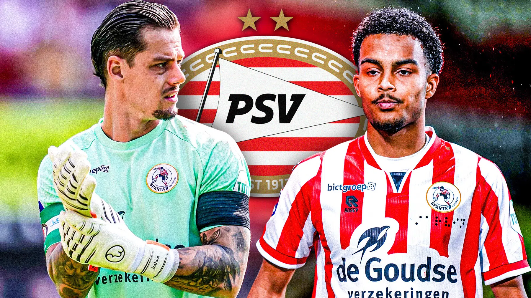 PSV wil voor zes miljoen een dubbeldeal met Sparta maken