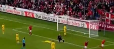 Nog steeds die paars-witte connectie: Schmeichel (!) bedient Dolberg bij Denen