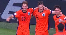 Hele belangrijke treffer: Jong Oranje op voorsprong, Valente doet het wéér