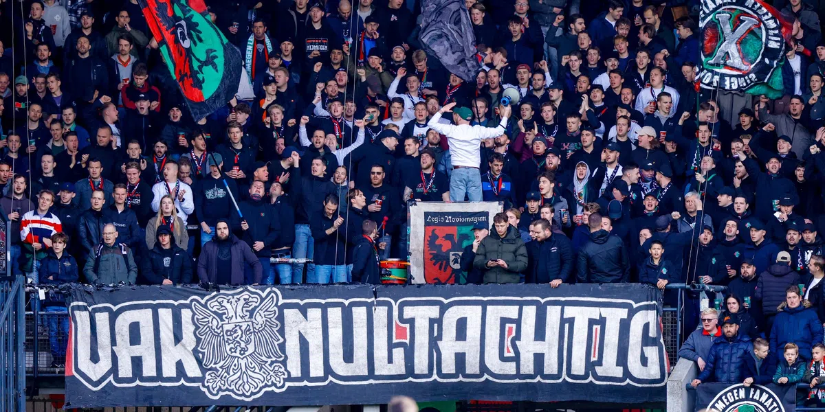 Groep NEC-fans viert feest na doodsvonnis Vitesse: 'Toeterende auto's en vuurwerk'
