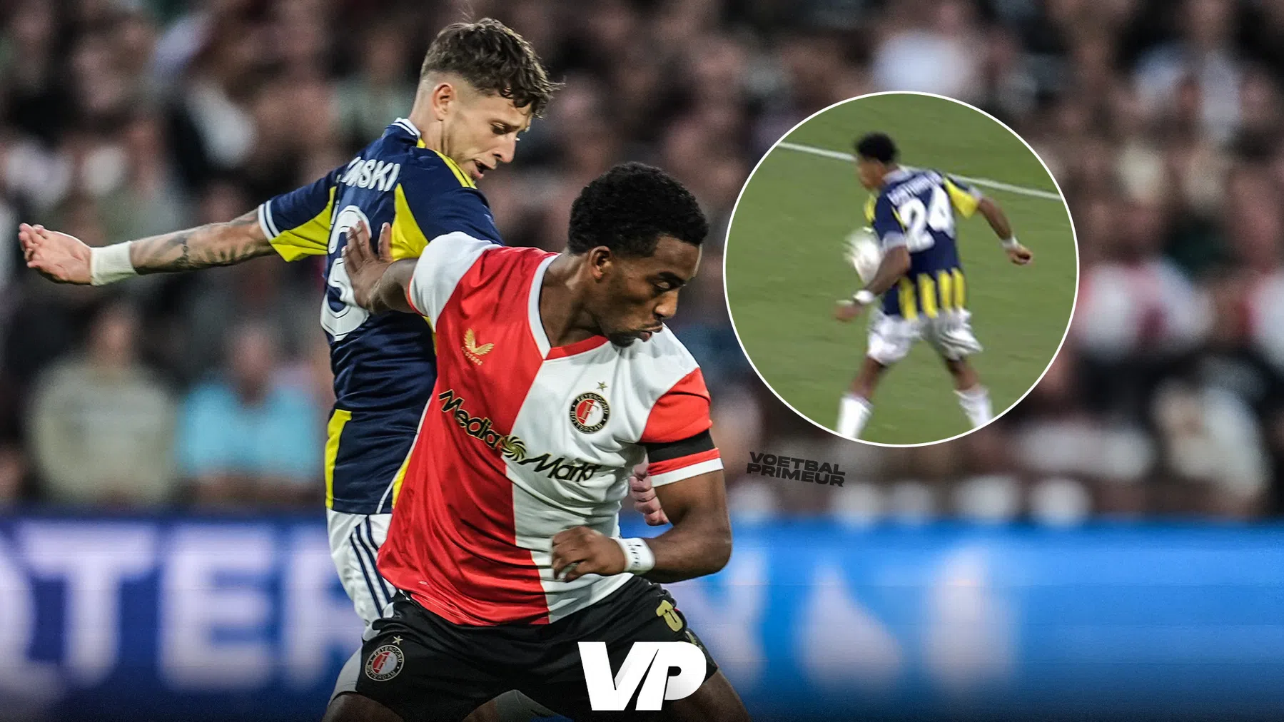 Feyenoord-fans zien discutabel moment in de Champions League