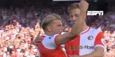 Steijn laat Kuip beven: Feyenoord-captain schiet heerlijke vrije trap binnen