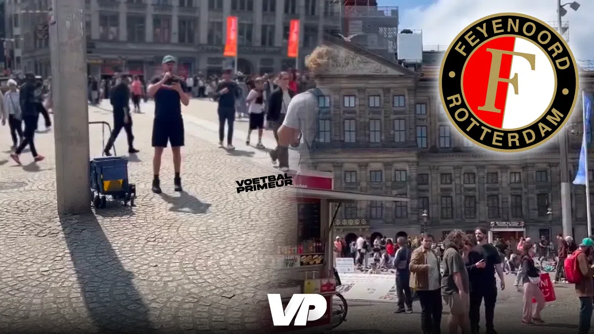 Feyenoord-fan gaat viraal en zingt iconisch Feyenoord-nummer in Amsterdam