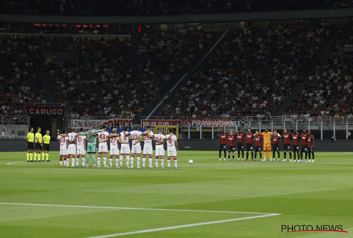 Emotioneel moment: minuut stilte in San Siro voor Verreth na verlies zoontje