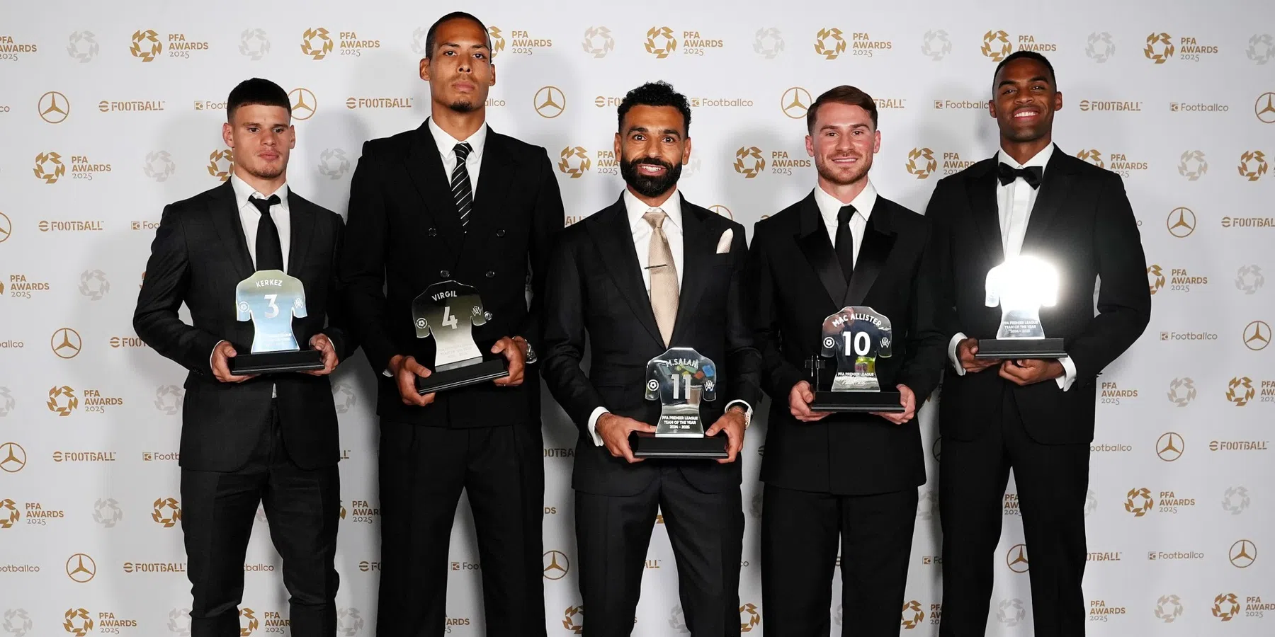 Salah wint prestigieuze prijs, ook Van Dijk en Gravenberch vallen in prijzen