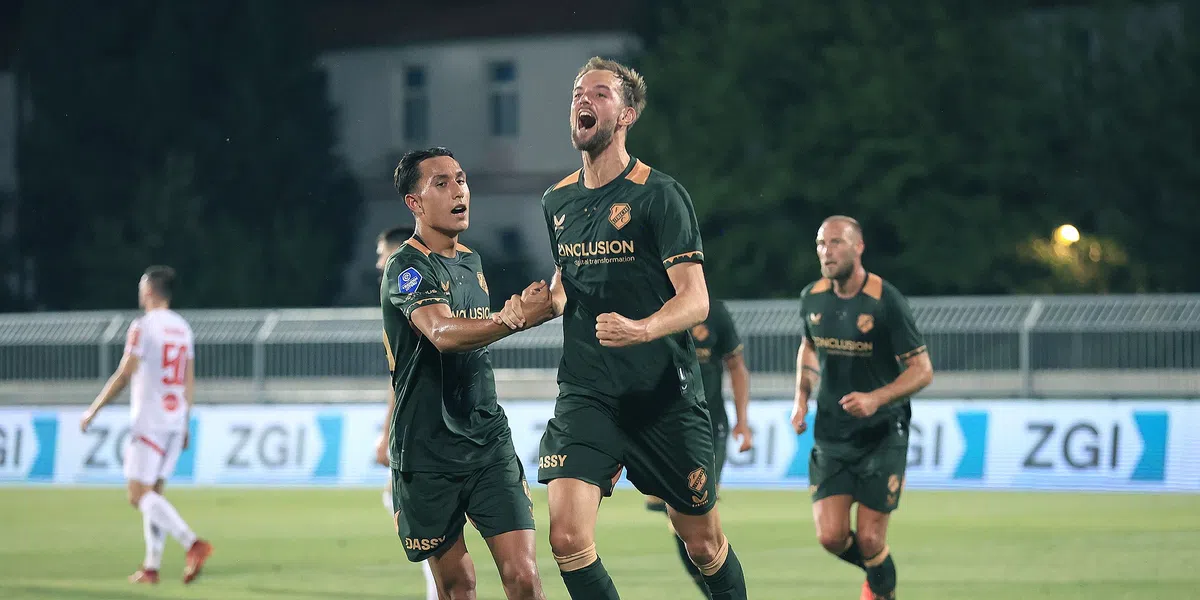Utrecht wint van stug Zrinjski en staat met anderhalf been in Europa League