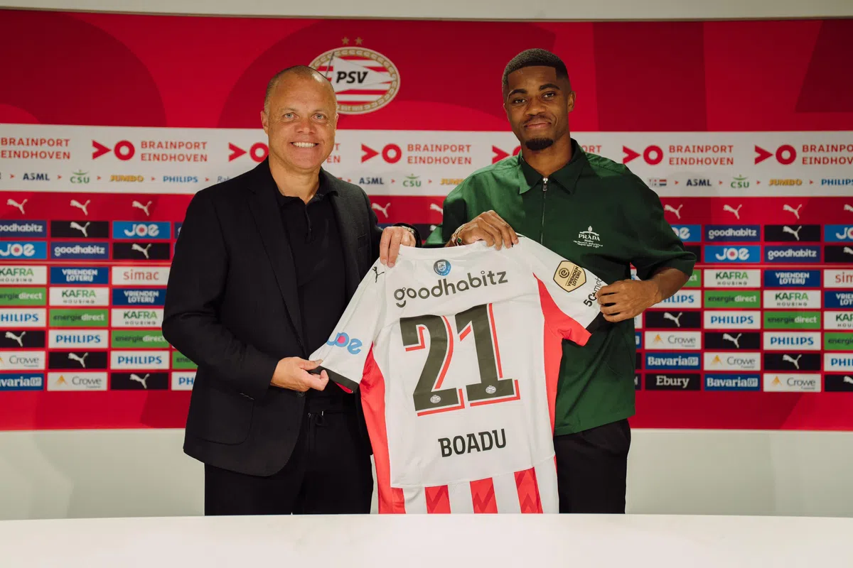 Boadu dolblij met transfer naar PSV: 'God heeft mijn gebeden beantwoord'
