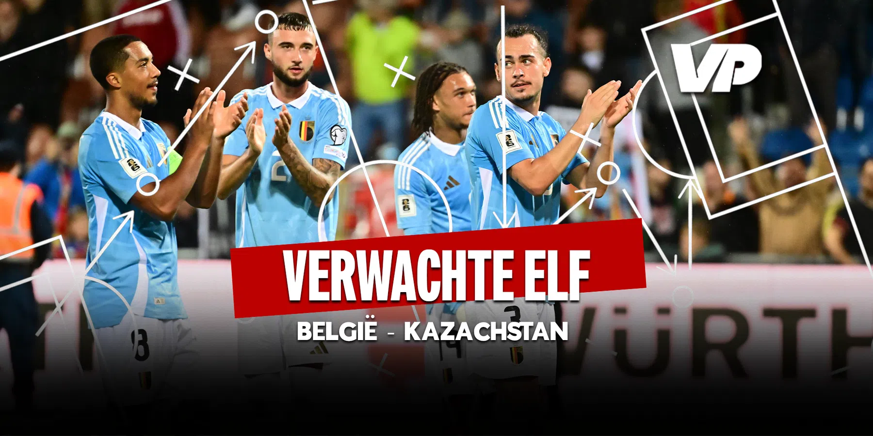 Vermoedelijke elf van Rode Duivels tegen Kazachstan