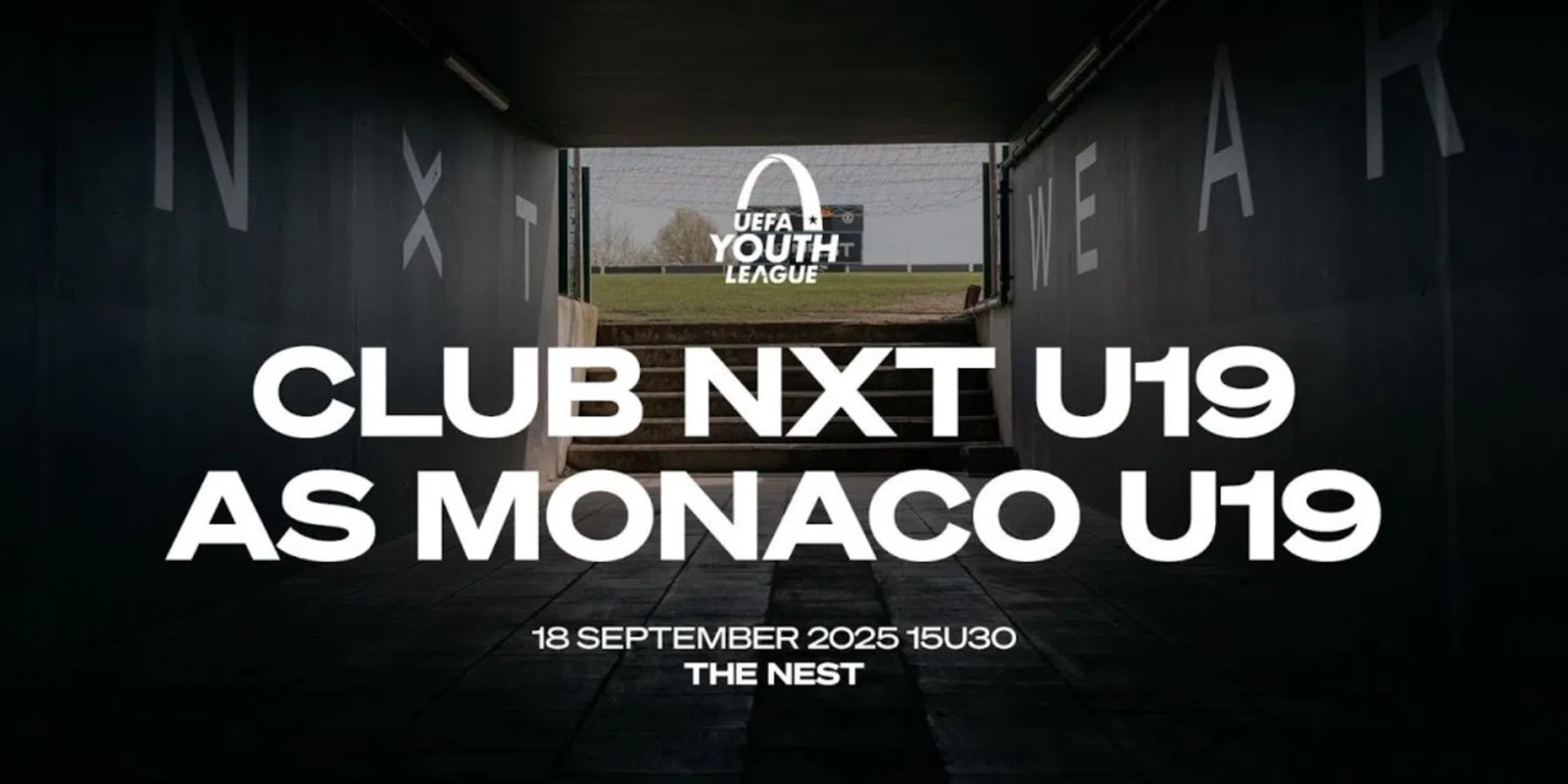 Club NXT U19 opent Youth League tegen AS Monaco