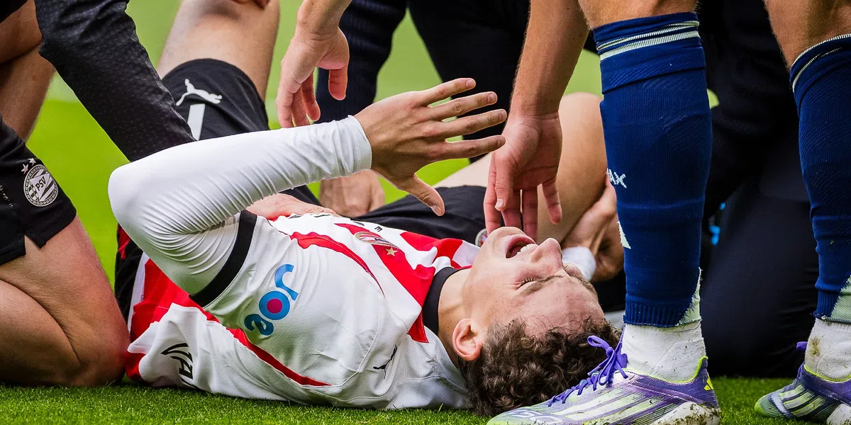 Gigantische domper voor PSV: uitblinker met veel pijn aan de knie gewisseld
