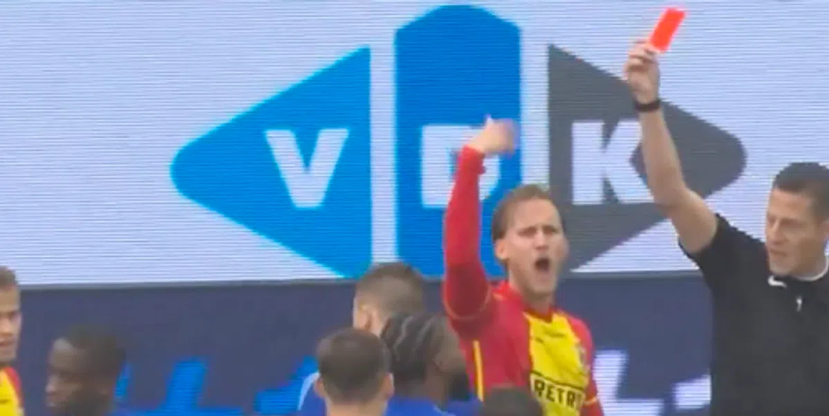 Zien: IJsselderby op zijn kop na vroege rode kaart voor Monteiro na 85 seconden