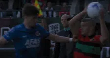 Thumbnail for article: Opvallend moment: Linssen gooit bal in gezicht Goes, AZ-verdediger krijgt geel