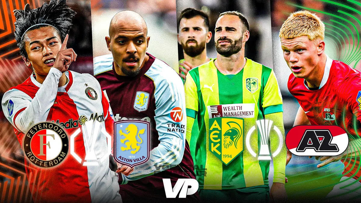 LIVE: Feyenoord ontvangt Aston Villa in Europa League, AZ in actie op Cyprus