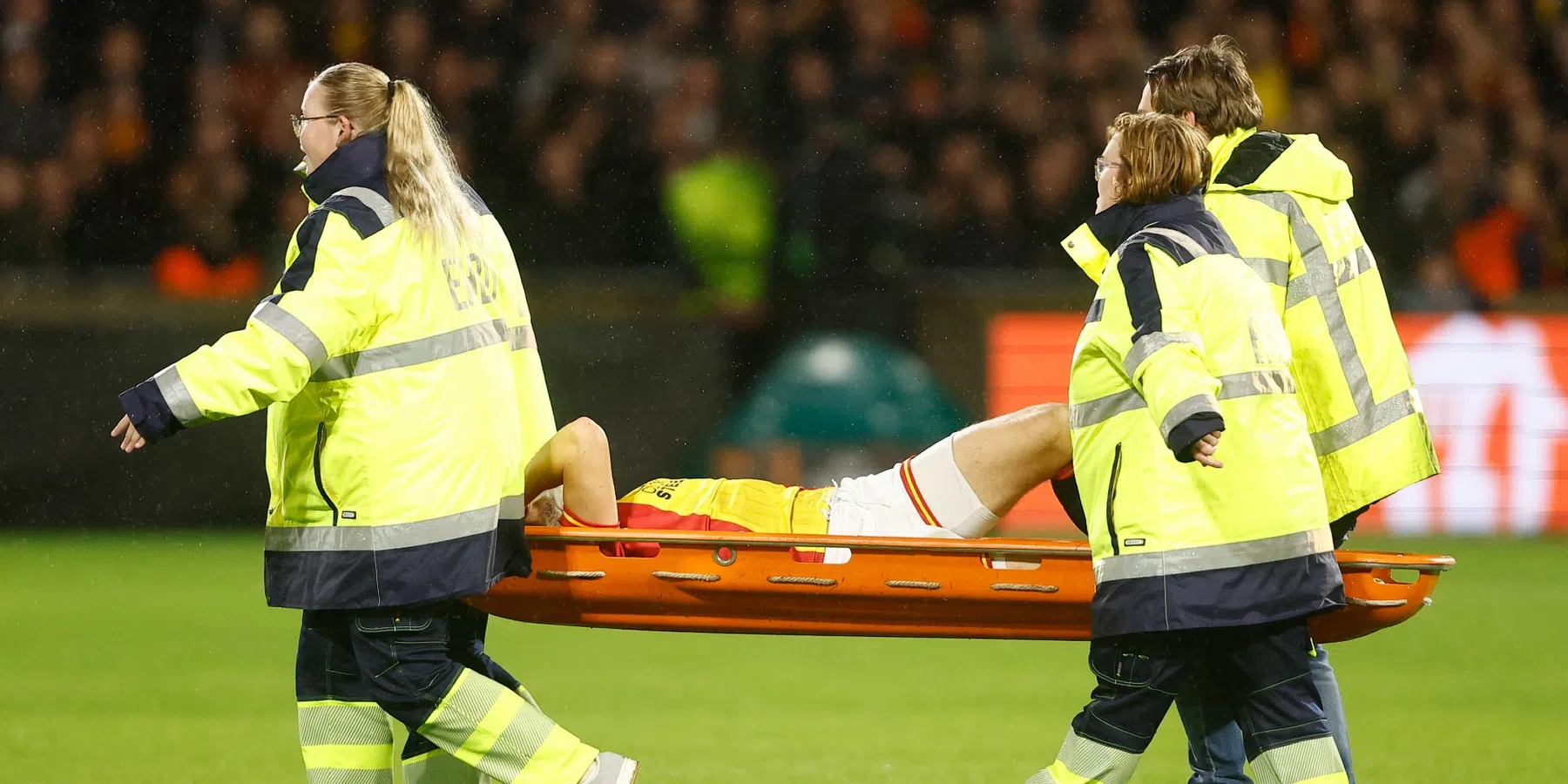 Gerrit Nauber zwaar geblesseerd aan been, Go Ahead Eagles toont steun