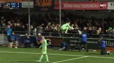 Thumbnail for article: Ongelofelijk: Katwijk-keeper duikt publiek in terwijl penaltyserie niet beslist is