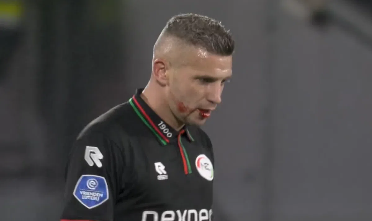 Woede bij NEC: FC Utrecht scoort na hoofdblessure van bloedende Linssen