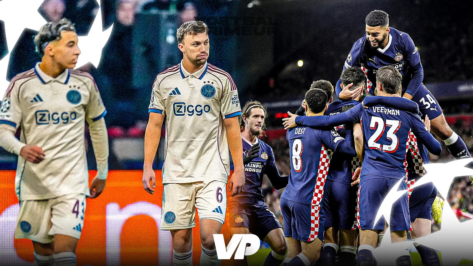 Zoveel kansen maken Ajax en PSV om te overleven in de Champions League